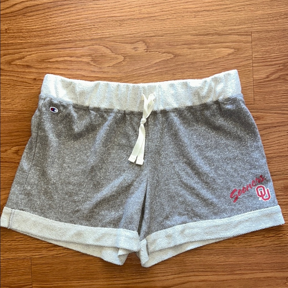 Champion Gray Athletic Shorts with Drawstring Waist